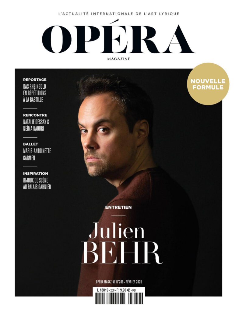 Julien Behr on the cover of Operamagazine
